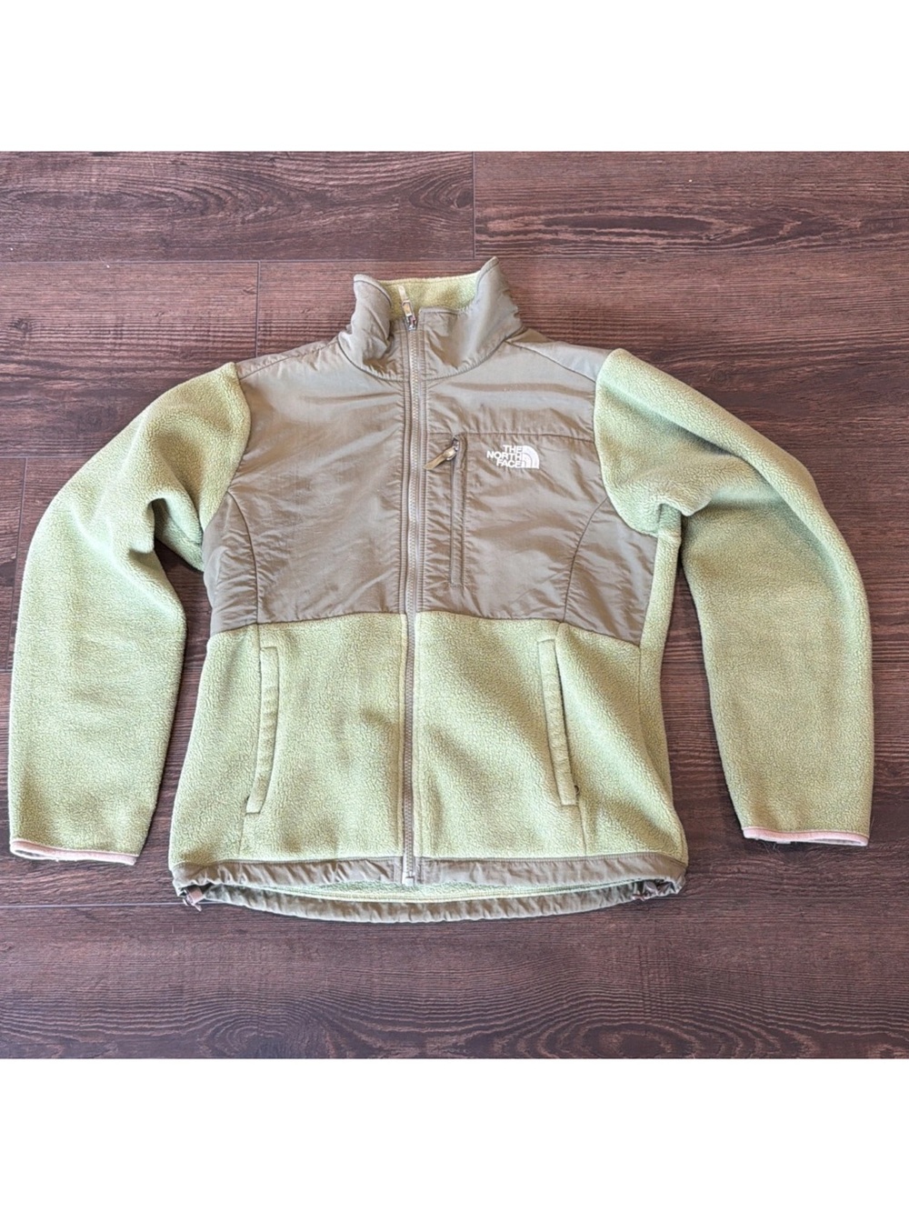 Womens The North Face Denali Fleece Jacket Green Small
